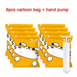 Vacuum Storage Bags Household Clothes Dust-Proof Shoes Package Pouchs Hand Pump Sneakers Cover Sealed Organizer Goods Accessory