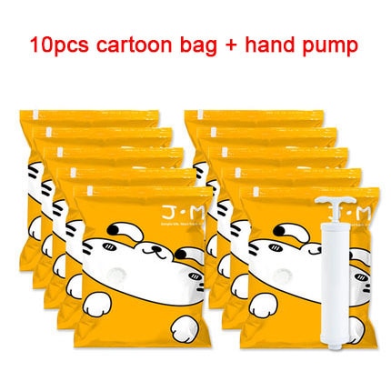 Vacuum Storage Bags Household Clothes Dust-Proof Shoes Package Pouchs Hand Pump Sneakers Cover Sealed Organizer Goods Accessory