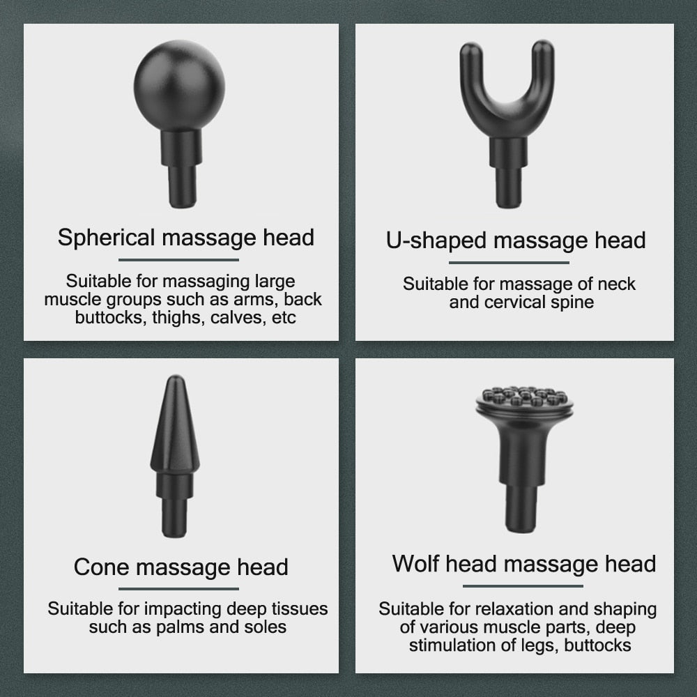 Mini LCD Display Massage Gun Professional Deep Muscle Massager Pain Relief Body Relaxation Fascial Gun Fitness pistola masaje
