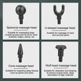 Mini LCD Display Massage Gun Professional Deep Muscle Massager Pain Relief Body Relaxation Fascial Gun Fitness pistola masaje