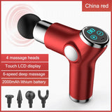 Mini LCD Display Massage Gun Professional Deep Muscle Massager Pain Relief Body Relaxation Fascial Gun Fitness pistola masaje
