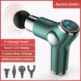Mini LCD Display Massage Gun Professional Deep Muscle Massager Pain Relief Body Relaxation Fascial Gun Fitness pistola masaje