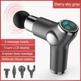 Mini LCD Display Massage Gun Professional Deep Muscle Massager Pain Relief Body Relaxation Fascial Gun Fitness pistola masaje