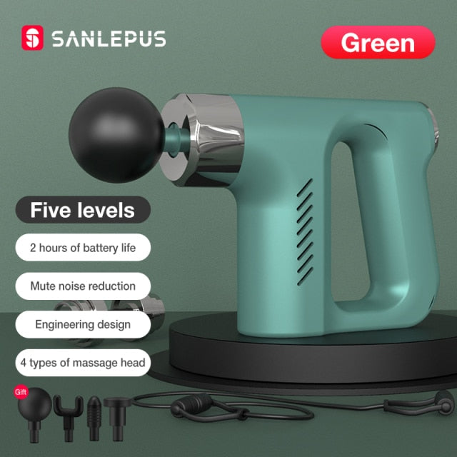 SANLEPUS Professional Massage Gun Deep Muscle Relaxation For Body Neck Shoulder Back Foot Fitness Pain Relief Electric Massager