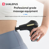 SANLEPUS Portable Massage Gun LCD Display Percussion Massager For Neck Body Deep Tissue Muscle Relaxation Pain Relief Fitness