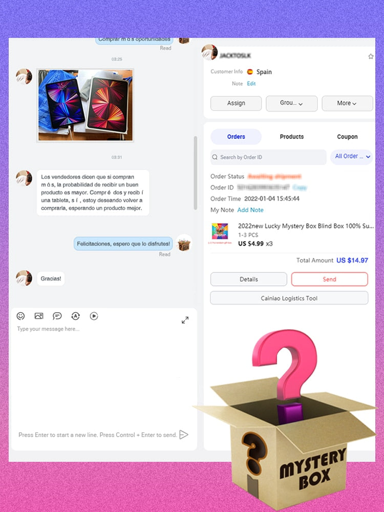 New Lucky Mystery Box Blind Box 100% Surprise High-quality Electronics Christmas Gift Novelty Random Item Mystery Box