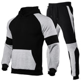 Men&#39;s Clothes Men&#39;s Casual Sets Cotton Pullover Hoodie + Sweatpants Male Winter Fleece Leisure Branded Men&#39;s Clothing S-3XL