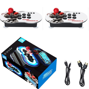 Classic Retro TV double rocker console game console double battery fighting PS1 HD 4K arcade 10000 game TV Projector Monitor