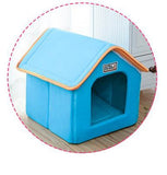 Pet House Foldable Bed With Mat - Virtual Blue Store