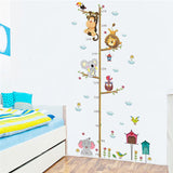 Cartoon Animals Lion Monkey Wall Sticker - Virtual Blue Store