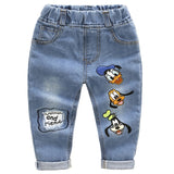Hole Ripped Denim Pants