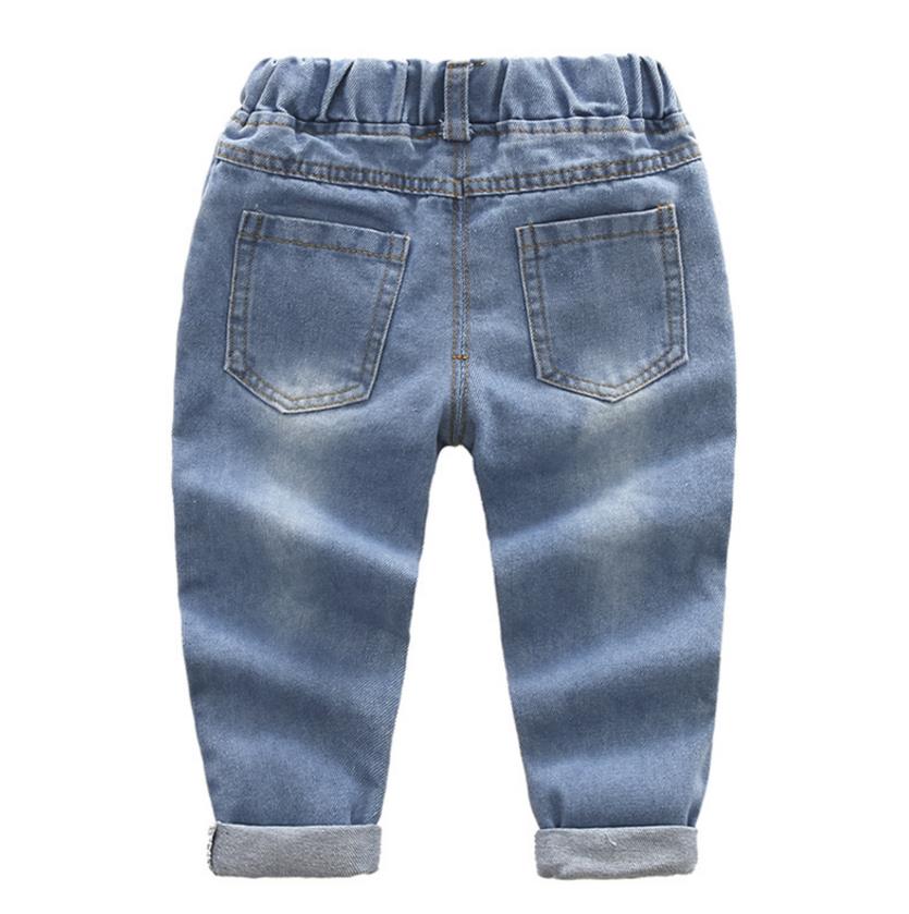 Hole Ripped Denim Pants - Virtual Blue Store