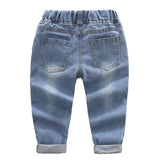 Hole Ripped Denim Pants - Virtual Blue Store