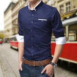 Casual Social Formal Shirt - Virtual Blue Store