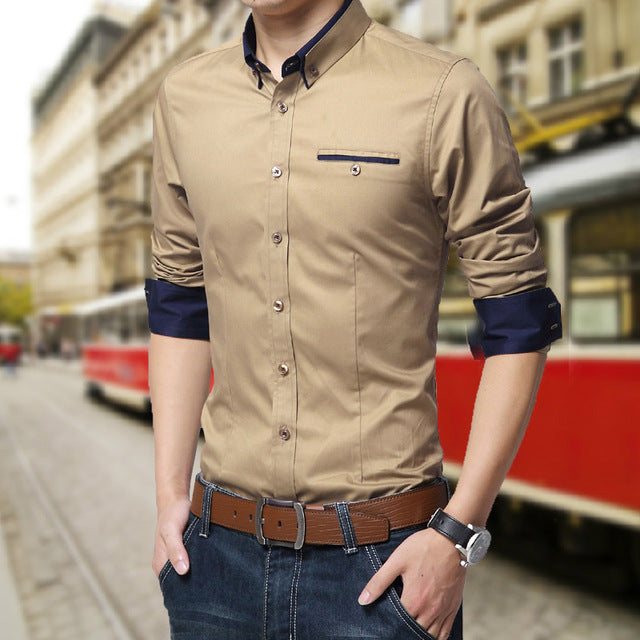 Casual Social Formal Shirt - Virtual Blue Store