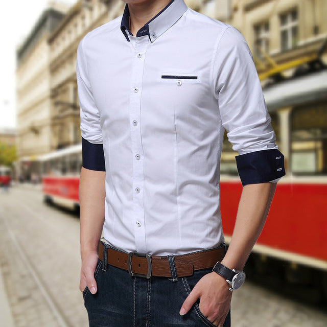 Casual Social Formal Shirt - Virtual Blue Store