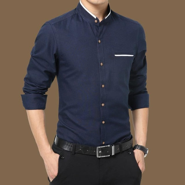Casual Social Formal Shirt - Virtual Blue Store