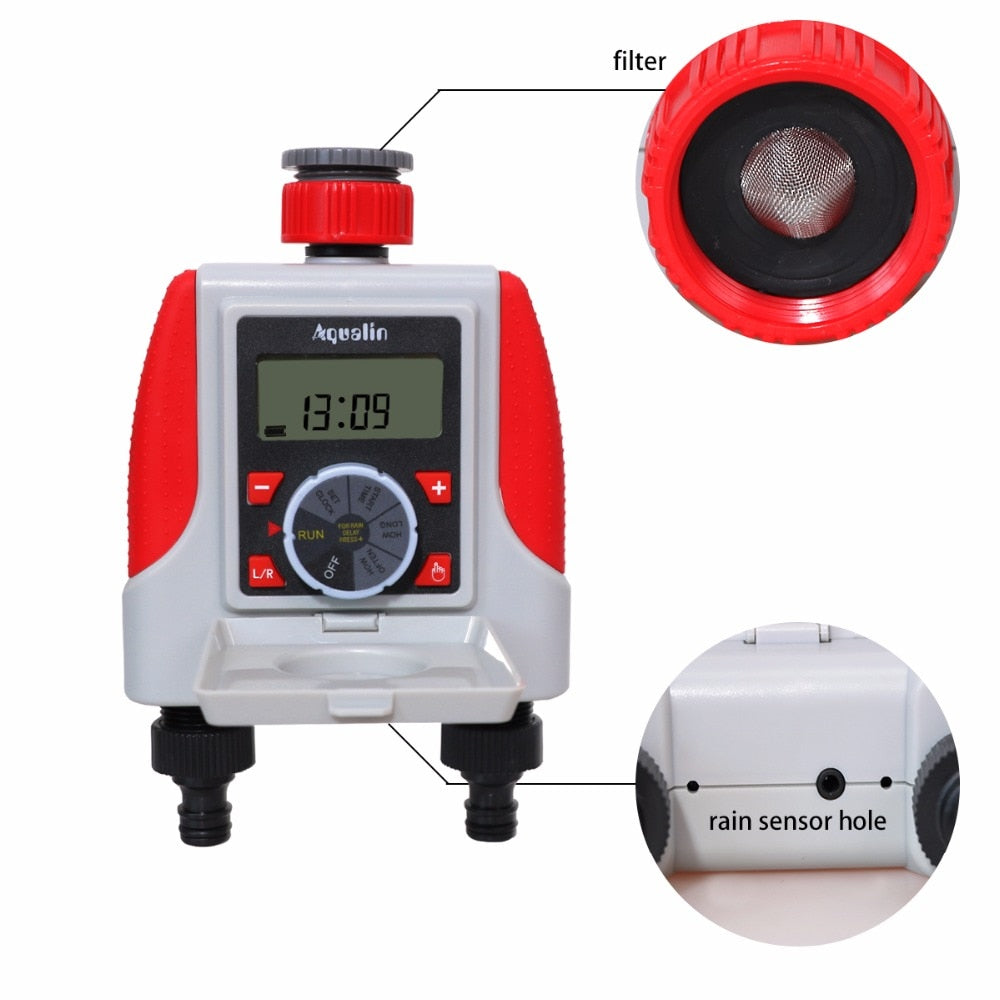 Dual 2-Outlet Automatic Watering Timer - Virtual Blue Store