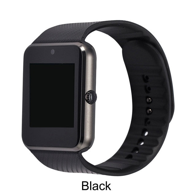 GT08 Bluetooth Smart Watch Wristband SIM TF Card Phone MP3 Smartwatch For Apple iOS Android SMS/call Reminder Fitness Camera - Virtual Blue Store