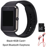 GT08 Bluetooth Smart Watch Wristband SIM TF Card Phone MP3 Smartwatch For Apple iOS Android SMS/call Reminder Fitness Camera - Virtual Blue Store