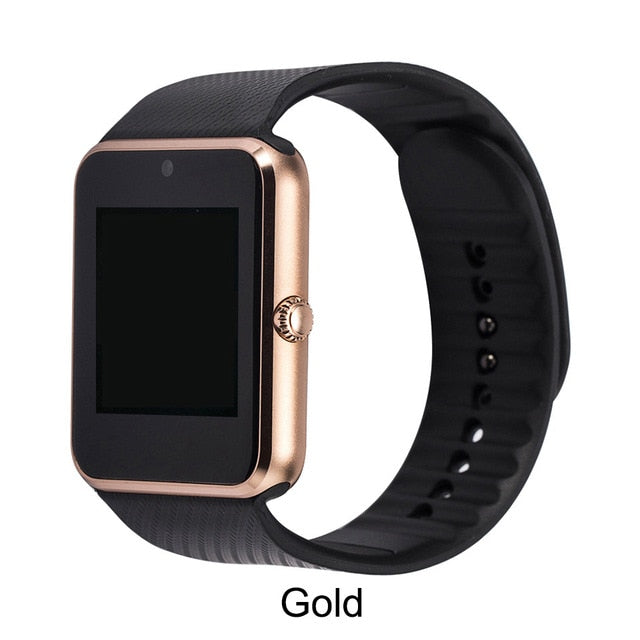 GT08 Bluetooth Smart Watch Wristband SIM TF Card Phone MP3 Smartwatch For Apple iOS Android SMS/call Reminder Fitness Camera - Virtual Blue Store