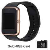 GT08 Bluetooth Smart Watch Wristband SIM TF Card Phone MP3 Smartwatch For Apple iOS Android SMS/call Reminder Fitness Camera - Virtual Blue Store