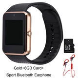 GT08 Bluetooth Smart Watch Wristband SIM TF Card Phone MP3 Smartwatch For Apple iOS Android SMS/call Reminder Fitness Camera - Virtual Blue Store
