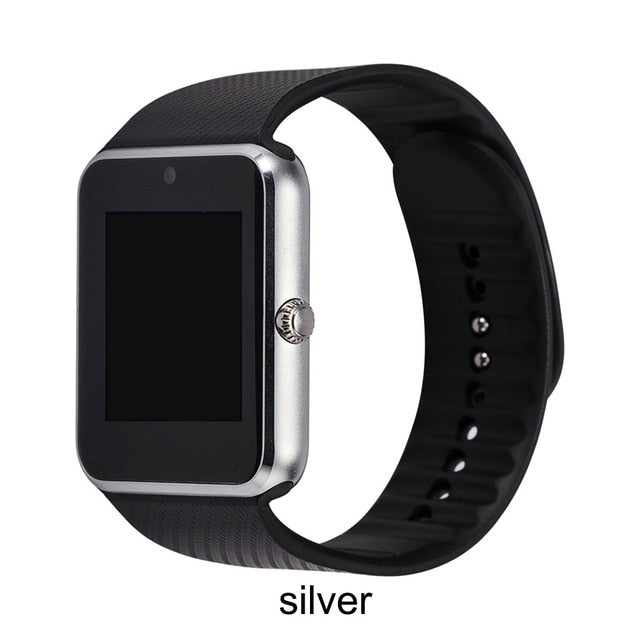 GT08 Bluetooth Smart Watch Wristband SIM TF Card Phone MP3 Smartwatch For Apple iOS Android SMS/call Reminder Fitness Camera - Virtual Blue Store