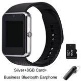 GT08 Bluetooth Smart Watch Wristband SIM TF Card Phone MP3 Smartwatch For Apple iOS Android SMS/call Reminder Fitness Camera - Virtual Blue Store