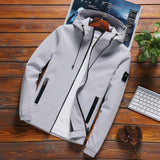 Casual Solid Hooded Jackets
