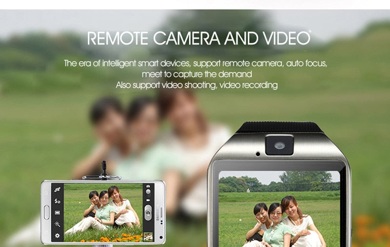 Bluetooth Smart Watch Touchscreen with Camera,Unlocked Watch Cell Phone with Sim Card Slot, Supports MP3 Player Music Playing - Virtual Blue Store