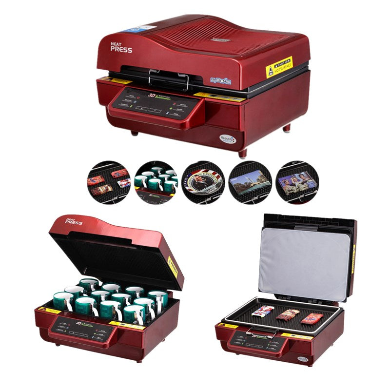 ST-3042 3D Sublimation Heat Press Printer 3D Vacuum Heat Press Machine for Cases Mugs Plates Glasses