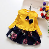 Cotton Long Sleeve Toddler Dress - Virtual Blue Store