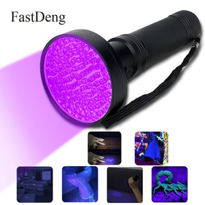 UV Flashlight 10W 100 LEDs 395 nm UV LED Torch Back Detector Light for Dog Cat Urine, Pet Stains, Bed Bugs, Scorpions 6 x AA - Virtual Blue Store