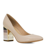 Square Heel Sheepskin Round Toe Shoes - Virtual Blue Store
