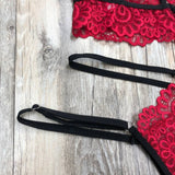 Women Lace Sissy Lingerie Bra Set - Virtual Blue Store