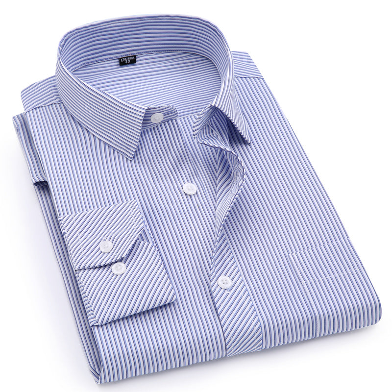 Men's Business Casual Long Shirt - Virtual Blue Store