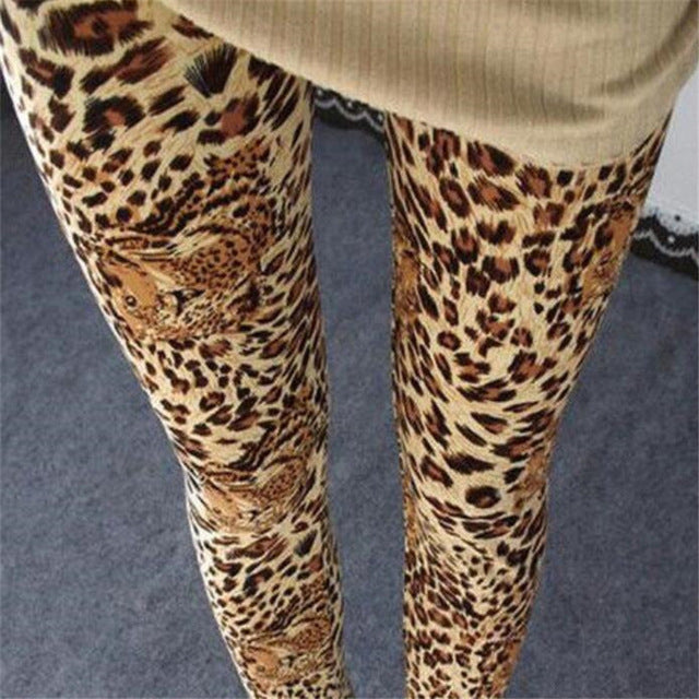 Women Leopard Print Leggings - Virtual Blue Store