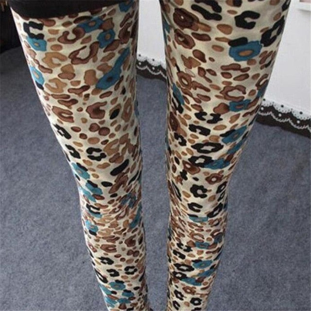 Women Leopard Print Leggings - Virtual Blue Store