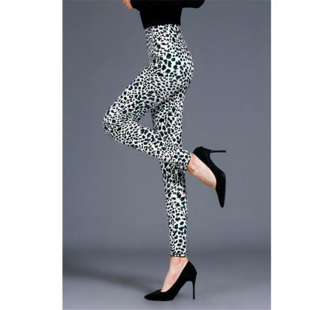 Women Leopard Print Leggings - Virtual Blue Store