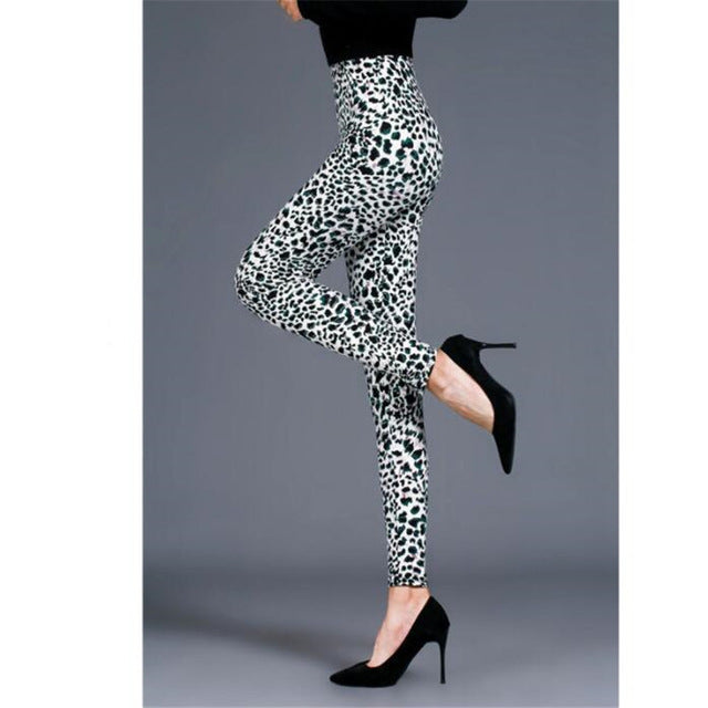 YSDNCHI New Stripe Leopard Print Leggings Women High Waist Legings Wor –  Virtual Blue Store