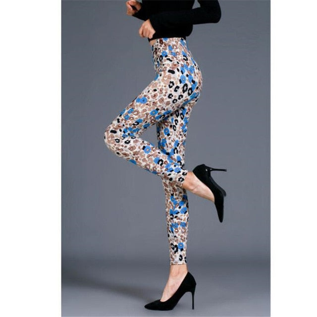 Women Leopard Print Leggings - Virtual Blue Store