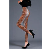 Women Leopard Print Leggings - Virtual Blue Store
