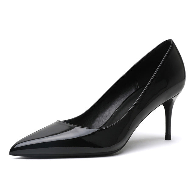 Women's Patent Leather Shoes - Virtual Blue Store