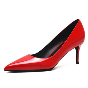 Women's Patent Leather Shoes - Virtual Blue Store