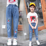 Cartoon Mickey Pattern Jeans - Virtual Blue Store
