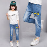 Cartoon Mickey Pattern Jeans - Virtual Blue Store
