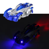 Mini Wall Climbing RC Car With LED Lights Remote Control 360 Degree Rotation Gravity Induction Racing Car Gift Toys for children