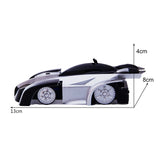 Mini Wall Climbing RC Car With LED Lights Remote Control 360 Degree Rotation Gravity Induction Racing Car Gift Toys for children