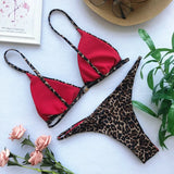 Women Swimsuit Sexy Leopard Bikini 2024 Summer Beach Bikini Set Ladies Holiday Swimwear Swimming Pool Bathing Suit